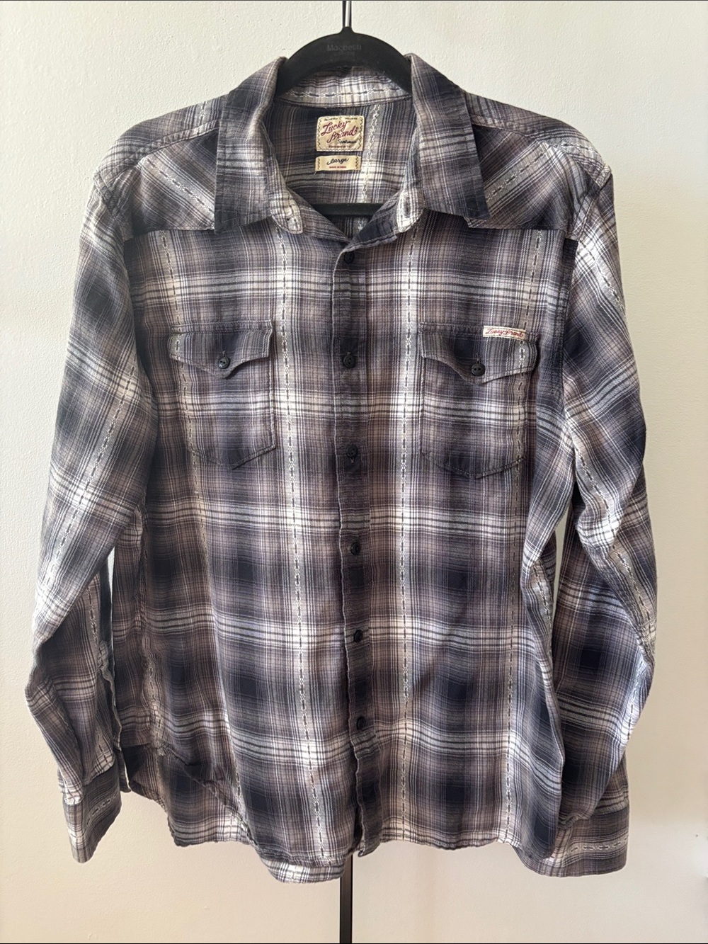 Lucky Brand Men's Plaid Button-Down Shirt